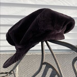 Corduroy Newsboy Flat Cap Beret Unisex One Size